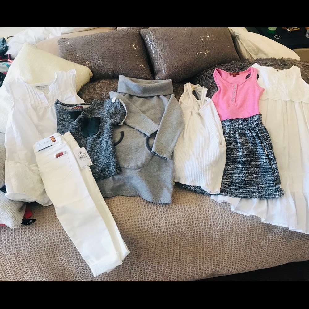 Girls Sz 5-6:Jeans/Top/5 dresses Sold Together